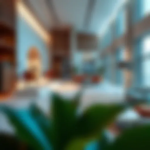 Modern central studio interior showcasing innovative design