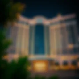 Stunning architectural facade of a Dubai five-star hotel