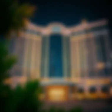 Architectural Marvels of Dubai's Luxurious Hotels Stunning architectural facade of a Dubai five-star hotel
