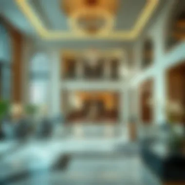 Sophisticated Elegance in Hotel Lobbies Elegant hotel lobby showcasing luxury and sophistication
