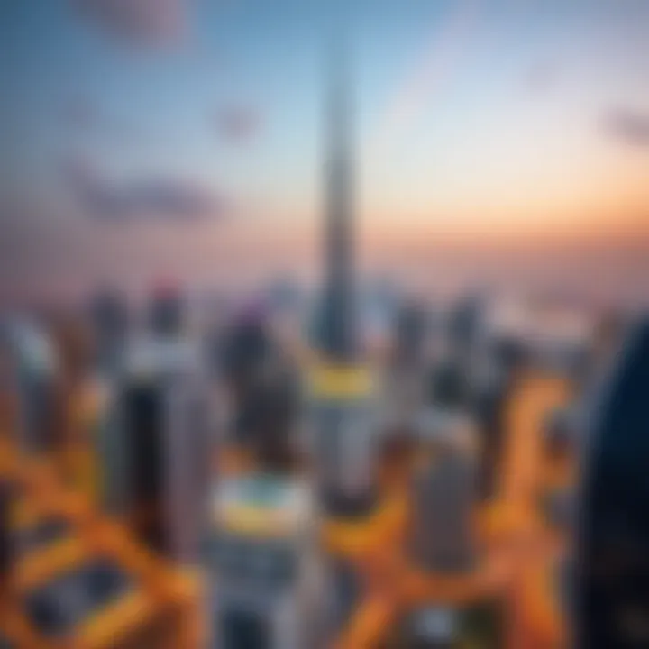 Aerial view of Dubai's skyline highlighting premium properties