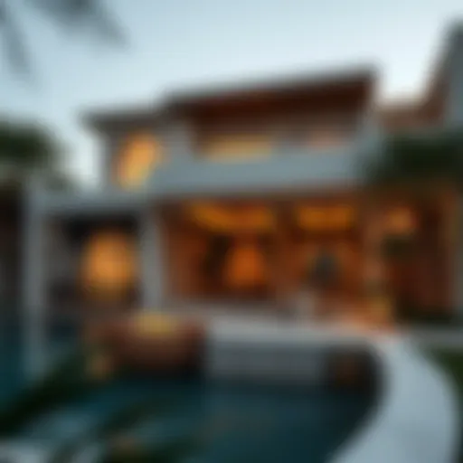 Luxurious villa in Dubai showcasing exclusive architecture