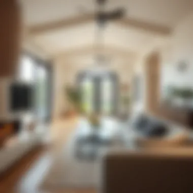 Interior of a modern farmhouse rental space