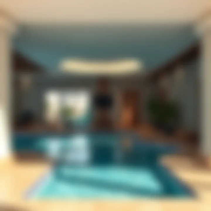 Community amenities including pool and gym