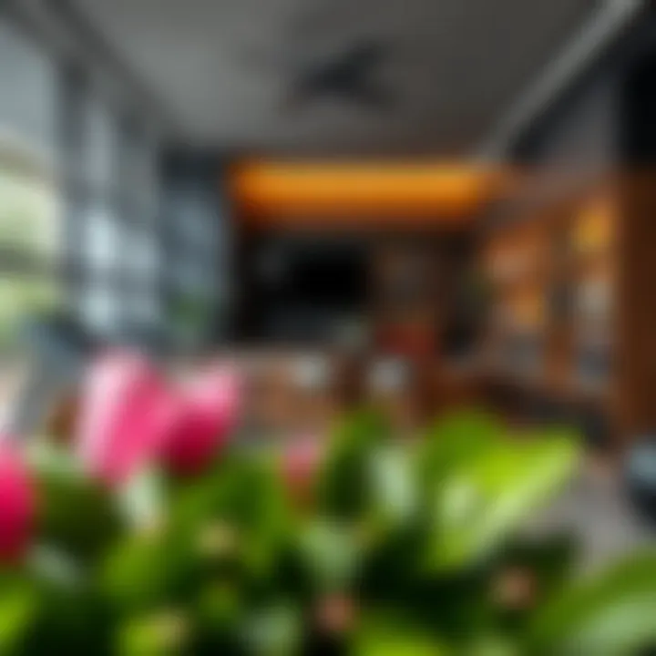 A nutrition consultation area within a fitness center