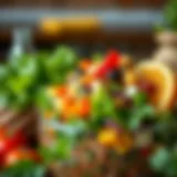 A vibrant salad bowl showcasing fresh local ingredients