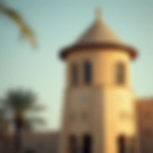 Traditional wind tower architecture in Dubai