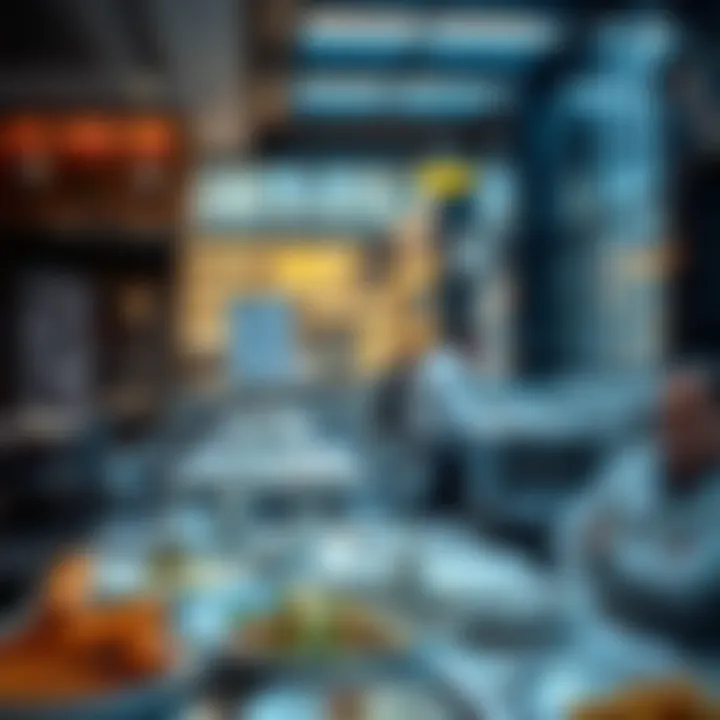 Diverse culinary offerings at فندق روف داون تاون