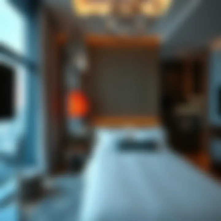 Luxurious room interior at فندق روف داون تاون