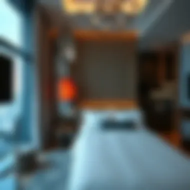 Elegance and Comfort in Guest Accommodations Luxurious room interior at فندق روف داون تاون