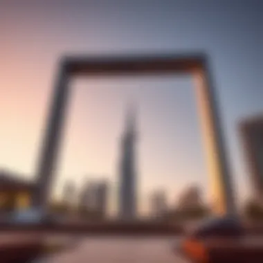 Dubai Frame: Bridging Past and Future The futuristic design of the Dubai Frame highlighting the blend of tradition and modernity.