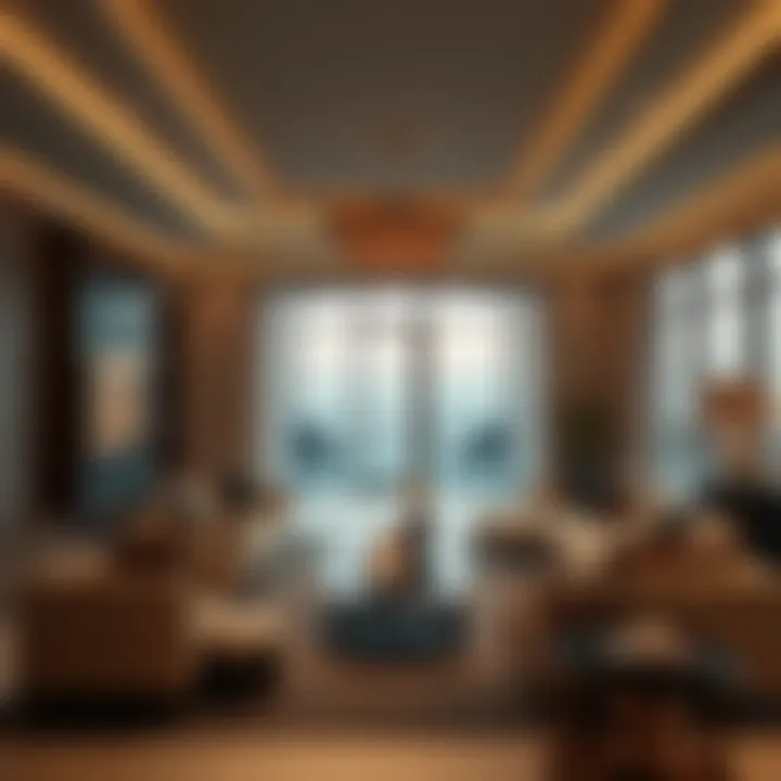Luxurious interior of a living room at Mar Casa Deyaars