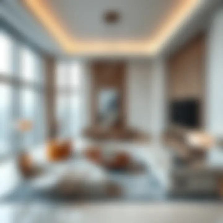 Elegant interior design of Marina Crown Tower residences