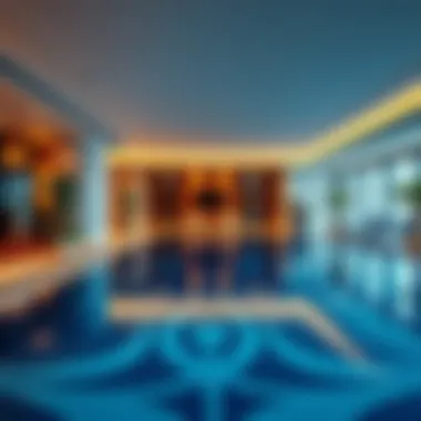 Luxurious amenities offered at Marina Gate Jumeirah Living, highlighting the pool and fitness center