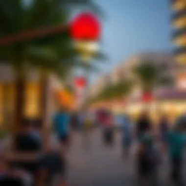 Vibrant community atmosphere surrounding Marina Gate Jumeirah Living