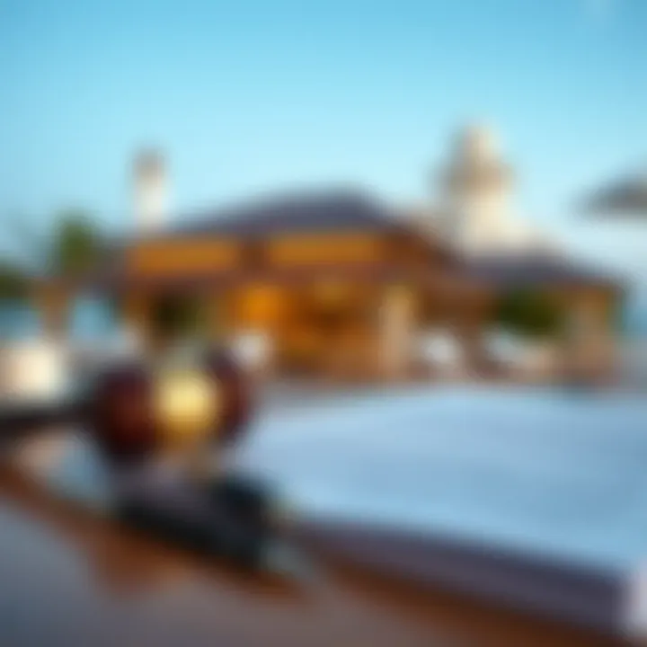 An illustration of the legal documents necessary for purchasing an island.