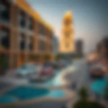 A map highlighting the strategic location of Nad El Sheba within Dubai