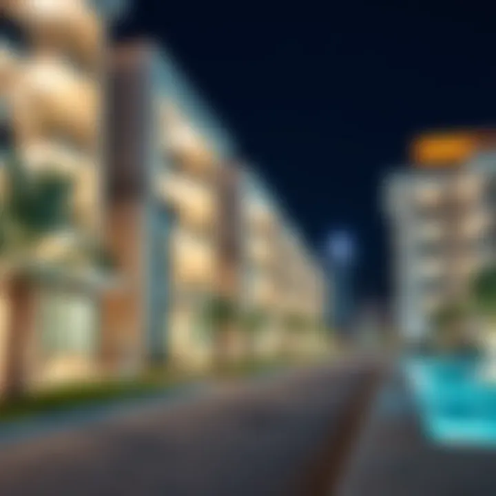 A modern residential development in Nad El Sheba reflecting real estate trends