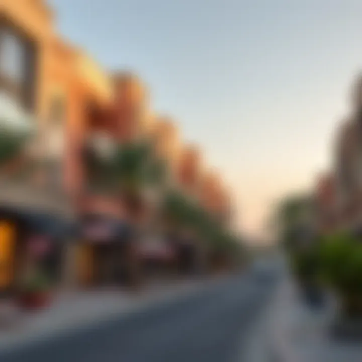 A view of Rashidiya neighborhood highlighting local amenities