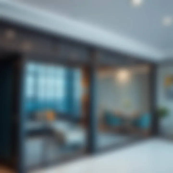 Interior view of a rented partition in Dubai