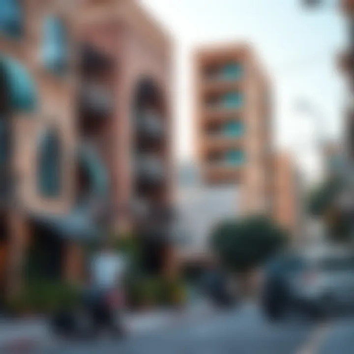 Vibrant neighborhood in Karama