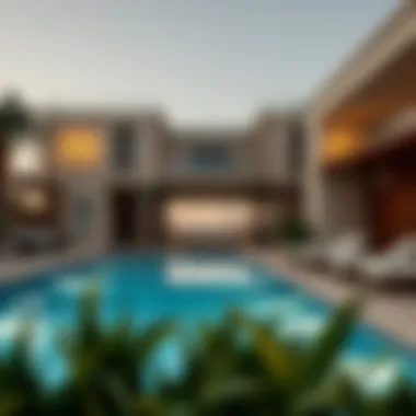 Modern architectural designs of luxury properties in Dubai