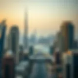 Skyline of Dubai showcasing iconic real estate developments