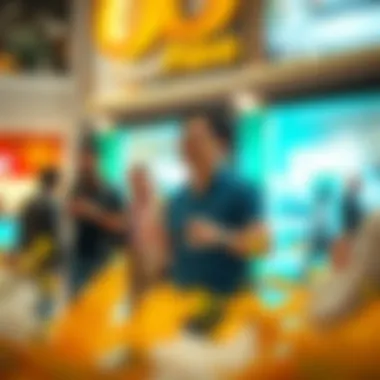 Vibrant Community Engagement at Reef Mall Prime Vibrant lifestyle scene reflecting community engagement