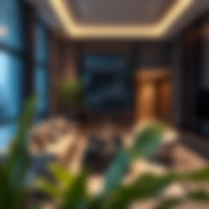 Modern apartment interior reflecting luxury living standards