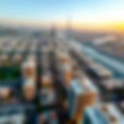 Aerial view of Dubai's skyline showcasing residential areas