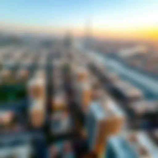 Aerial view of Dubai's skyline showcasing residential areas