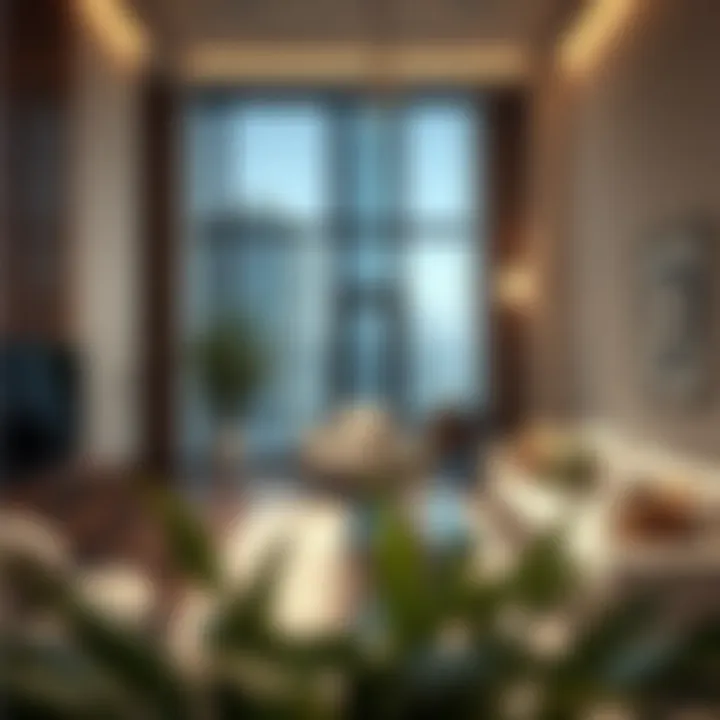 Interior of a modern rental apartment in Dubai