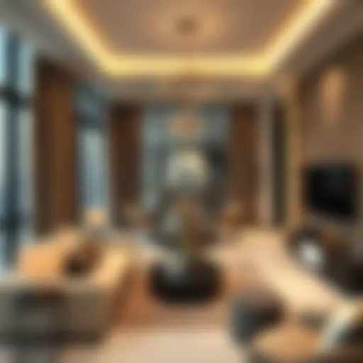 Modern Dubai apartment interior showcasing luxury design