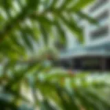 Serene view of Discovery Gardens showcasing lush greenery and modern architecture