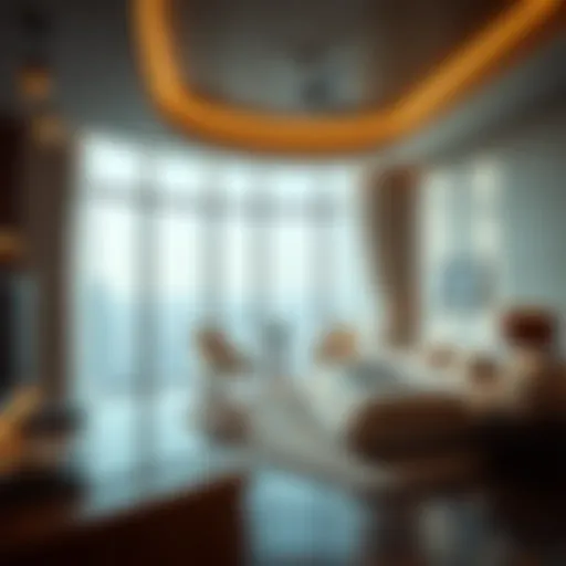 Luxurious room interior in Dubai
