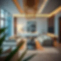 Luxurious living room in Jebel Ali showcasing modern design