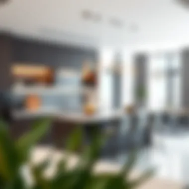 Modern Kitchen Layout in Jebel Ali Residences Modern kitchen layout emphasizing functionality in Jebel Ali residences