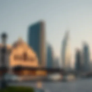 Iconic landmarks of Dubai reflecting its real estate allure
