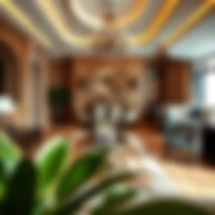 Luxurious interior design of a high-end property in Dubai