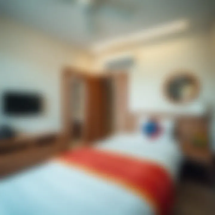 Cozy budget hotel room with essential amenities