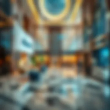 Luxury Hotel Lobby Luxurious hotel lobby showcasing modern design