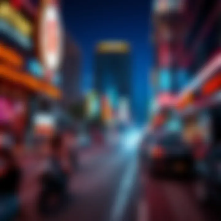Vibrant nightlife scene near Sheikh Zayed Road