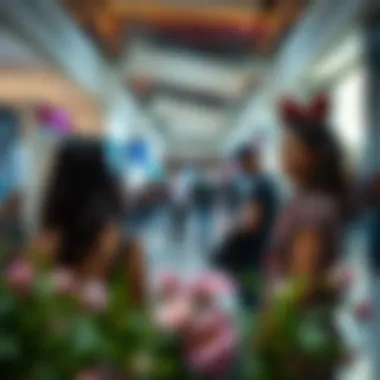 A community event taking place in a shopping mall