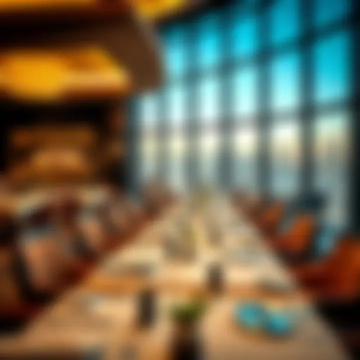 Gourmet dining experience at Skyview Hotel restaurant