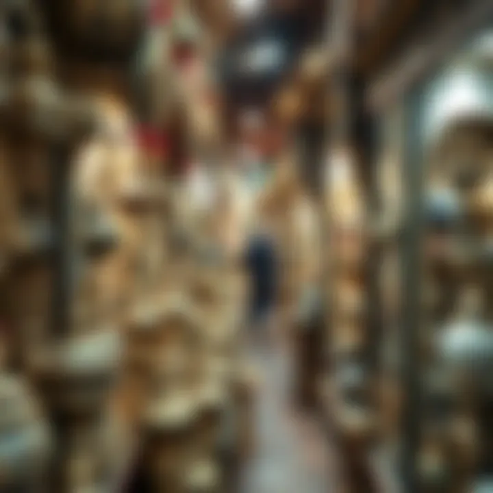 Stalls filled with authentic Arabic artifacts and souvenirs