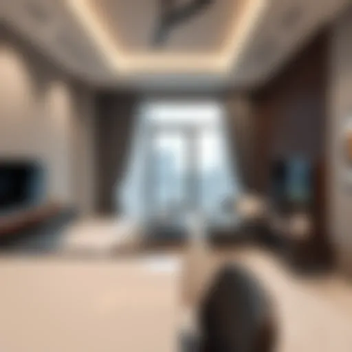 Modern studio living space in Muhaisnah 4