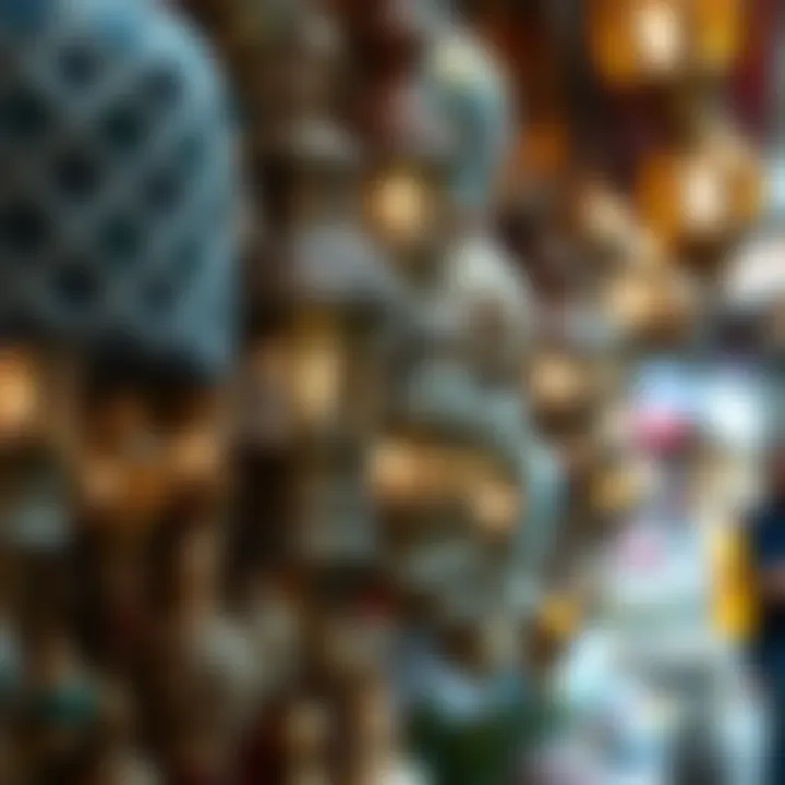 Traditional lanterns and handicrafts for sale