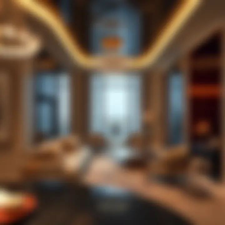 Luxurious interior design of a Burlington Tower apartment
