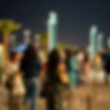 The diverse community engagement at the Ajman Corniche
