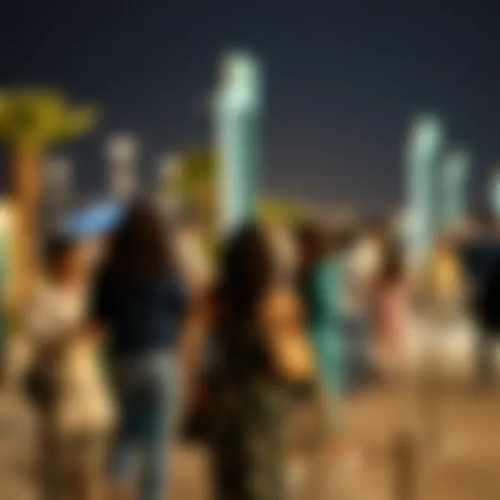 The diverse community engagement at the Ajman Corniche